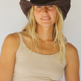 Polly Short Brim Hat // Cocoa