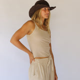 Polly Short Brim Hat // Cocoa