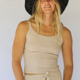 Polly Short Brim Hat // Noir