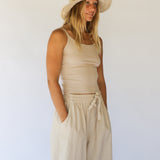 Polly Short Brim Hat // Natural