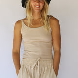 Polly Short Brim Hat // Noir
