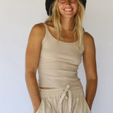 Polly Short Brim Hat // Noir