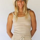Polly Short Brim Hat // Natural