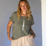 Luna Tee // Washed Olive