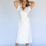 Estelle Wrap Dress // Bone
