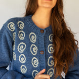 Spiral Cardigan // Pacific Blue