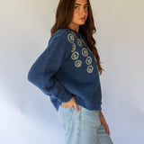 Spiral Cardigan // Pacific Blue