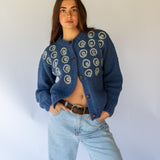 Spiral Cardigan // Pacific Blue
