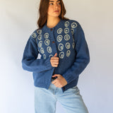 Spiral Cardigan // Pacific Blue