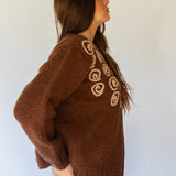 Spiral Cardigan // Warm Choc