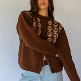 Spiral Cardigan // Warm Choc