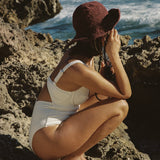 Polly Short Brim Hat // Merlot