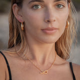 Grace Hoops // Gold
