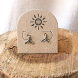 Whale Tail Studs