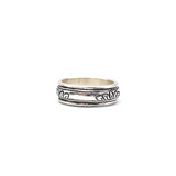 Lotus spin ring // Silver