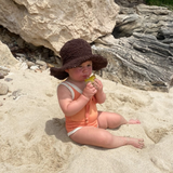 Kids Polly Hemp Hat // Walnut