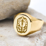 She Sails Free Signet Ring // Gold
