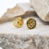 She Will Bloom Studs // Gold