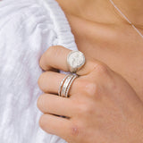 Sun & Sea Signet Ring // Silver